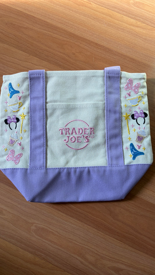 RTS Mini Lavender Icons Embroidered Tote