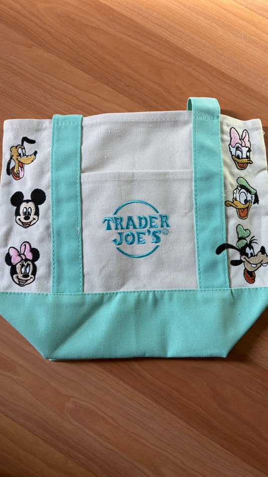 RTS Mini Mint Mickey and Friends Embroidered Tote
