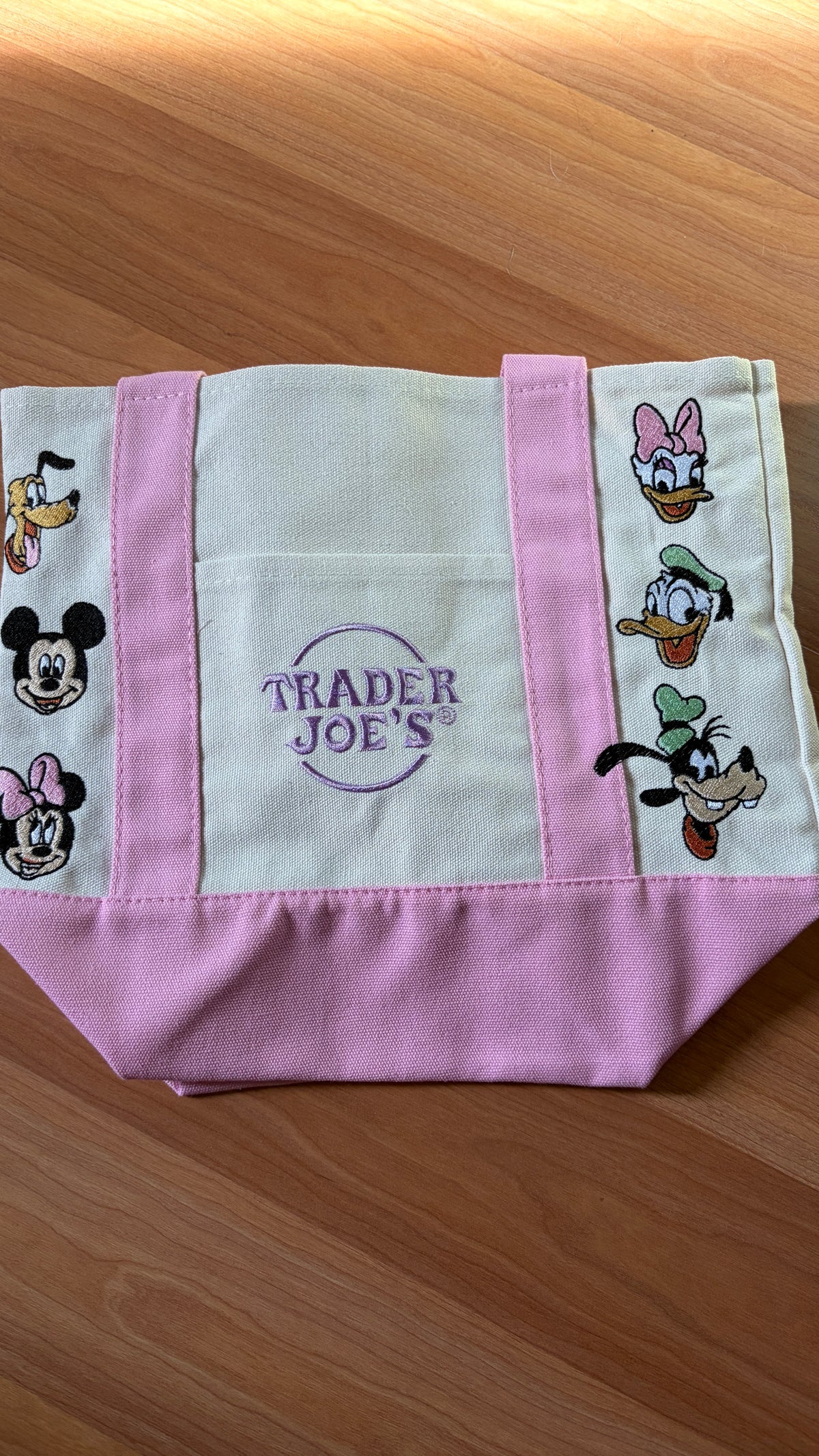 RTS Mini Pink Mickey and Friends Embroidered Tote