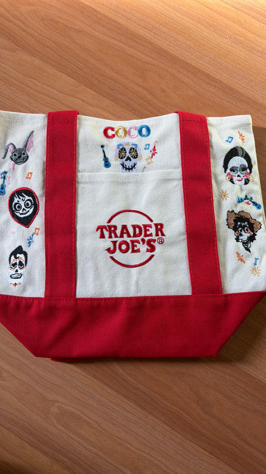 RTS Mini Red Coco Embroidered Tote