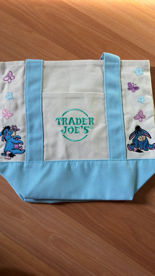 RTS Mini Blue Eeyore Embroidered Tote