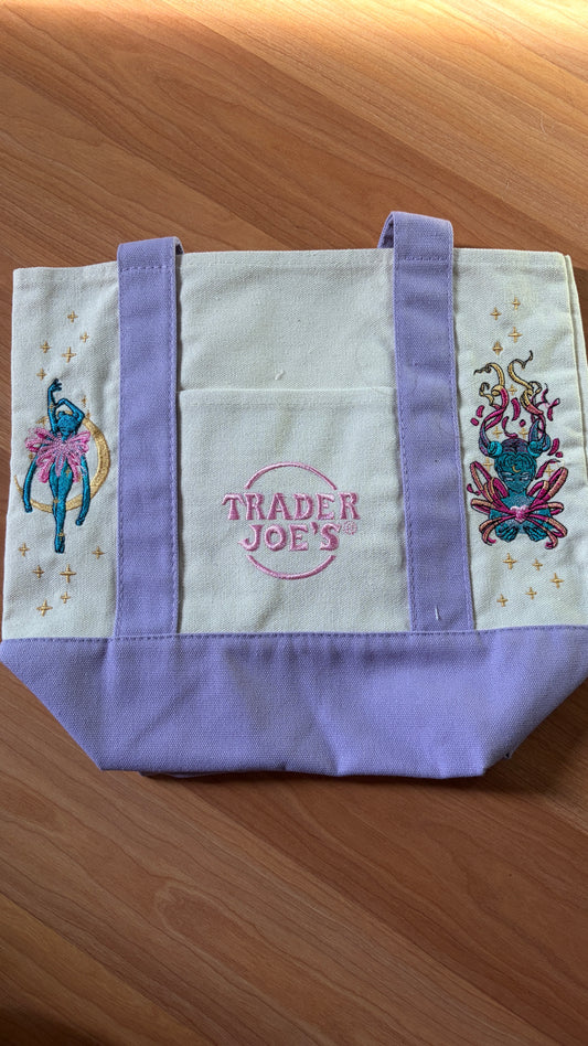 RTS Mini Lavender Sailor Moon Embroidered Tote