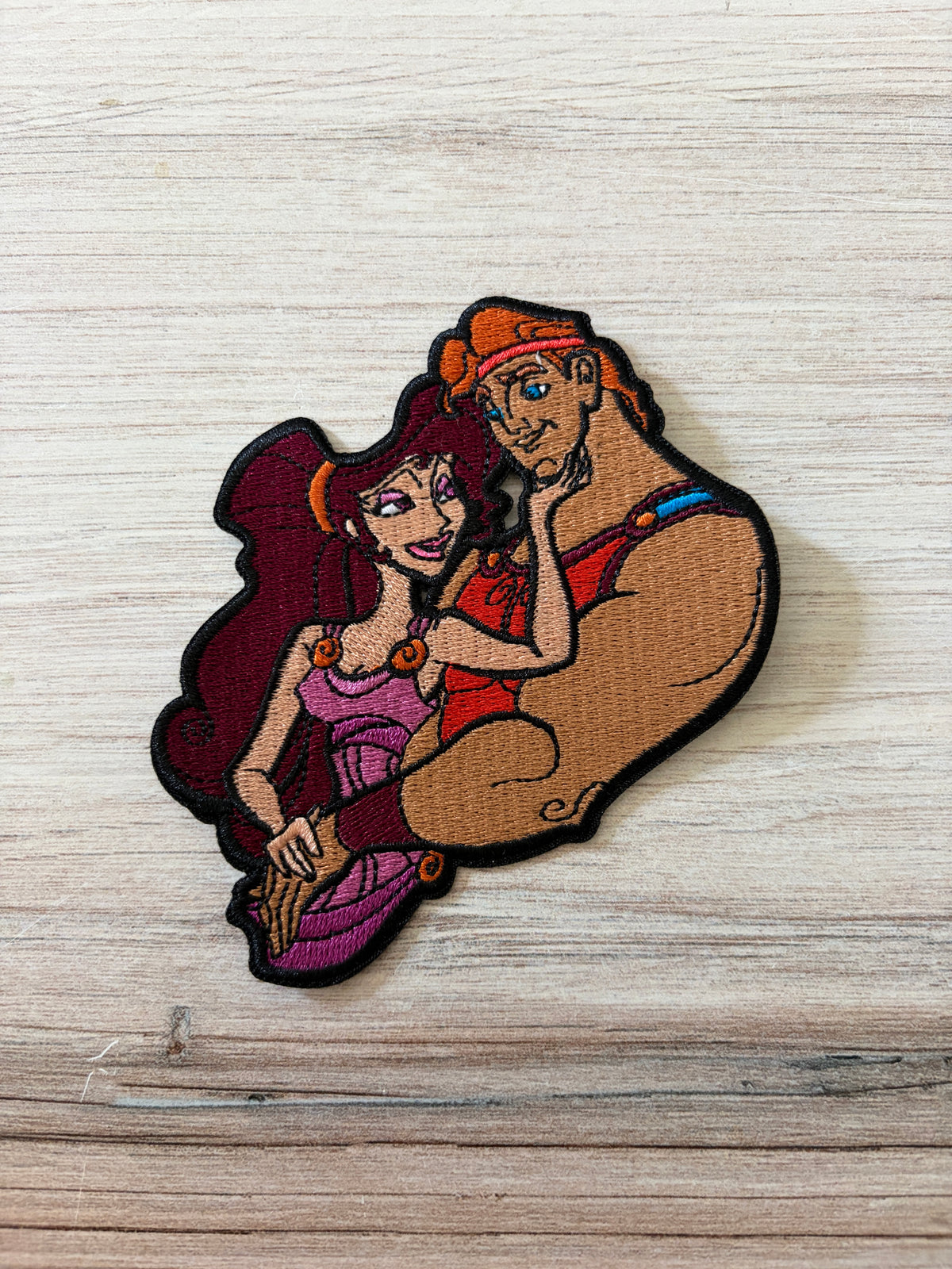 Mythical Love Story Embroidered Duo Iron On Patch