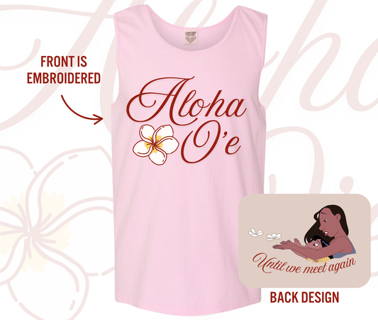Aloha 'Oe Embroidered Tank Top