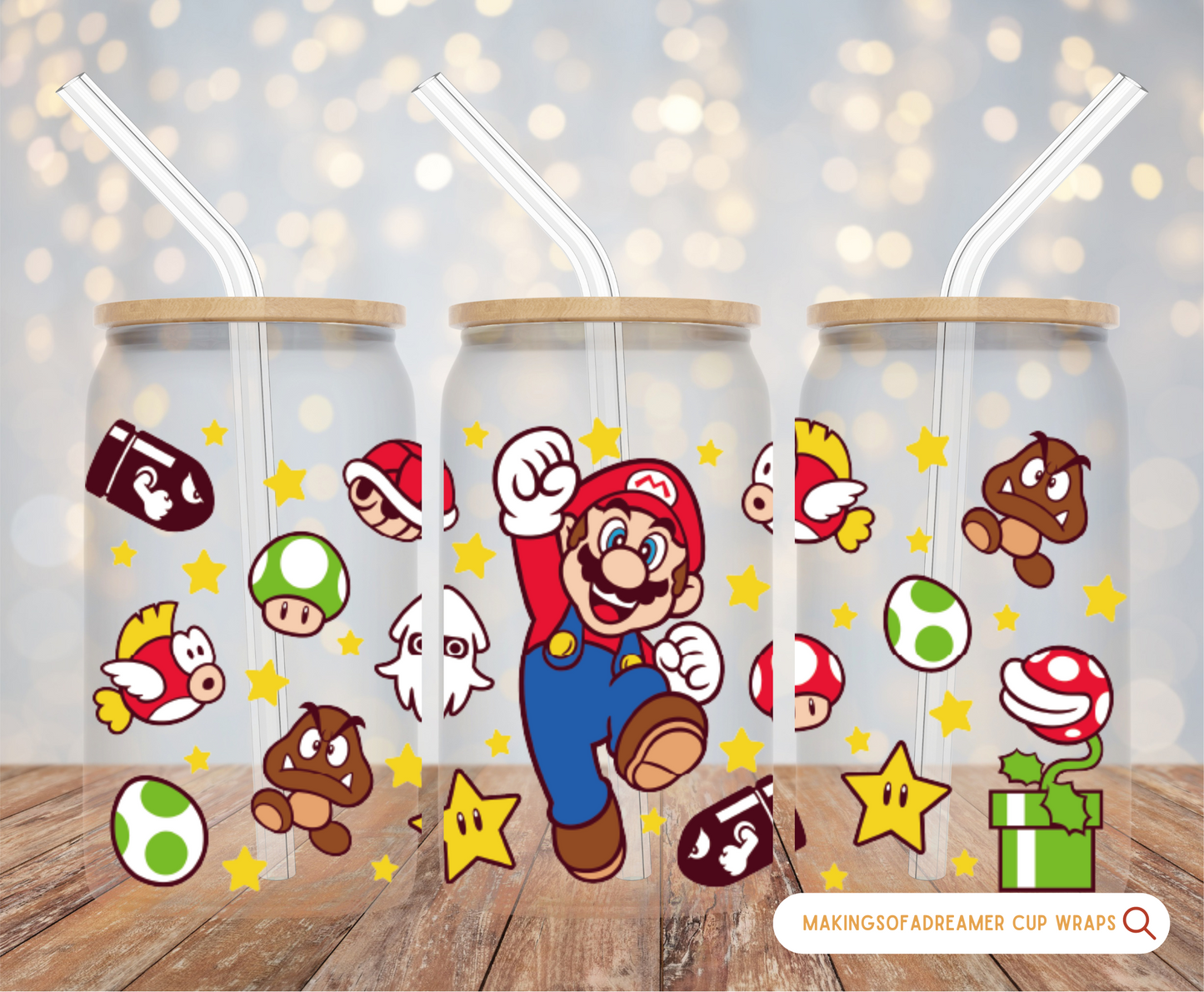 Video Game Friends Cup Wrap