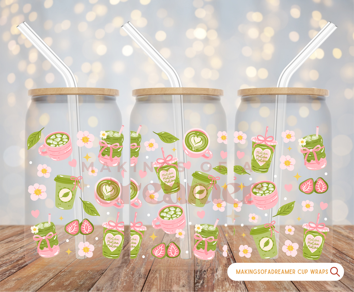 Matcha Lover Glass Cup