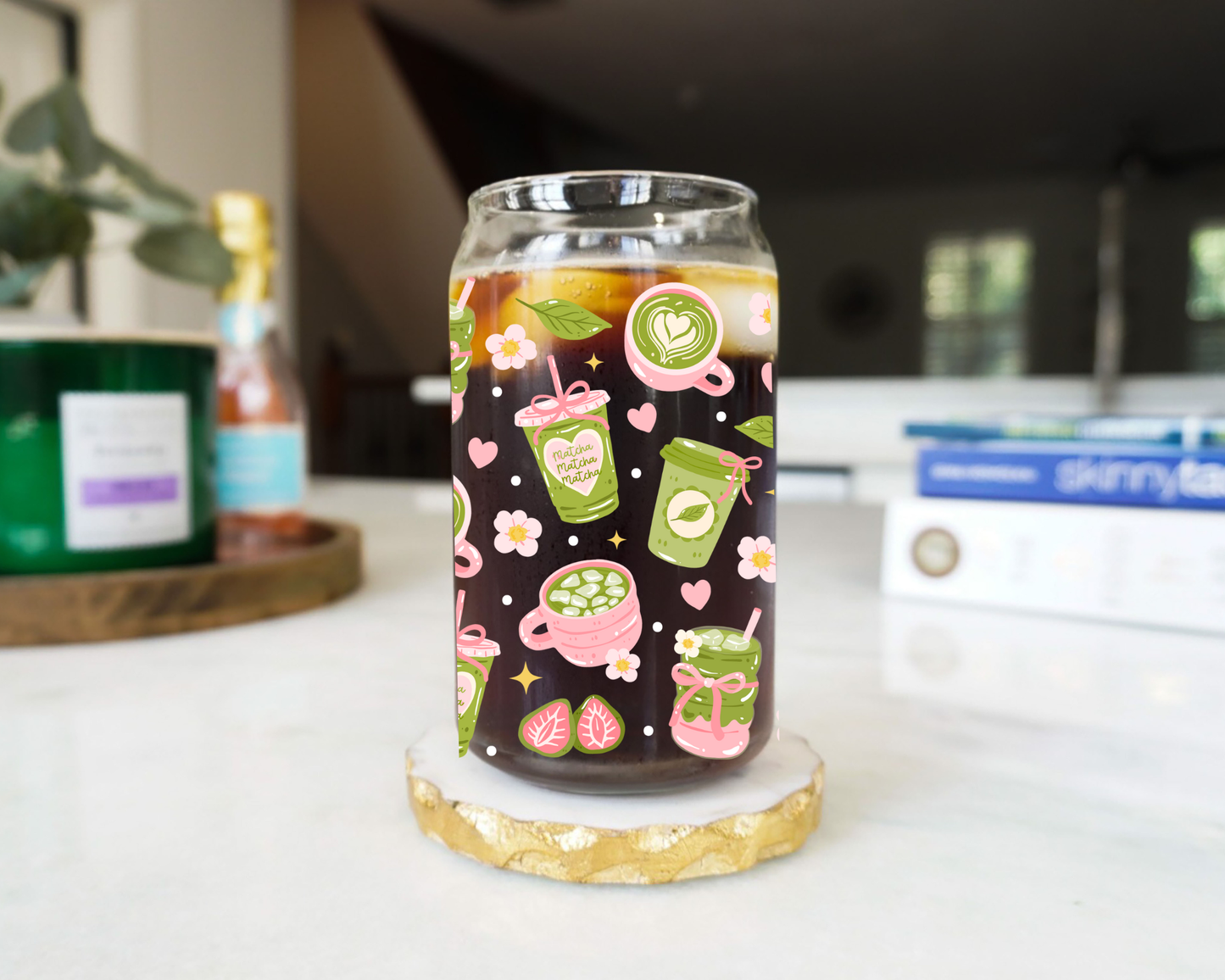 Matcha Lover Glass Cup