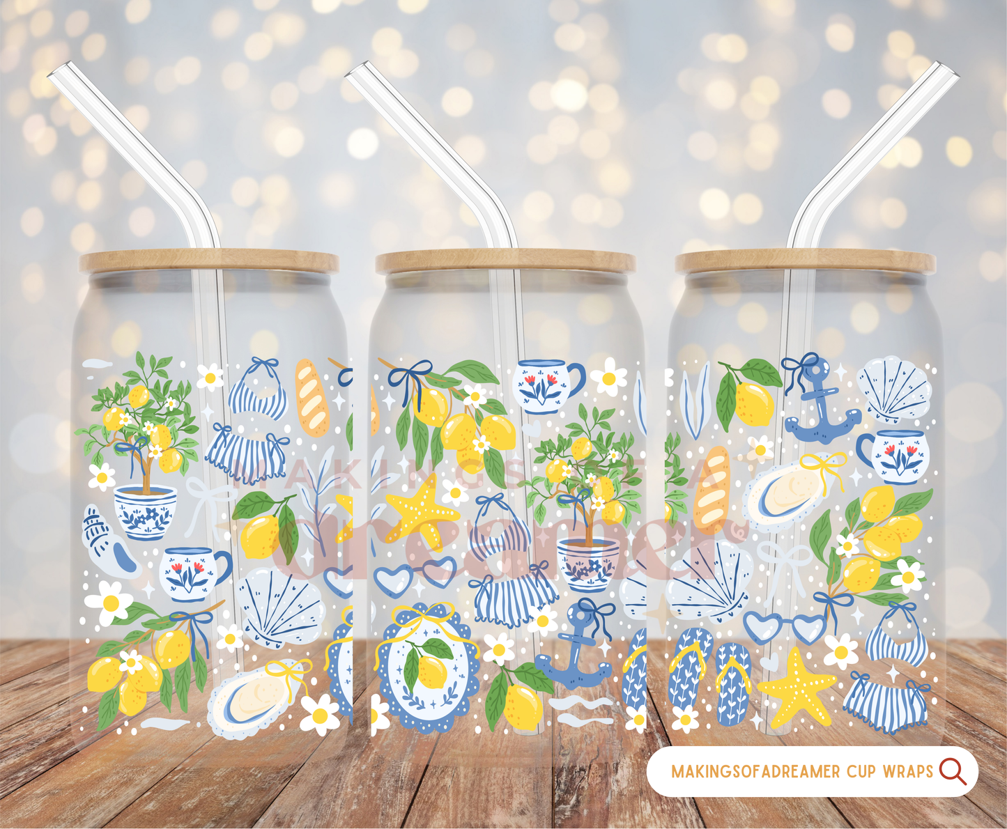 Mediterranean Glass Cup