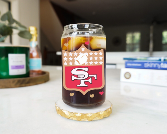 SF Football Glass Cup