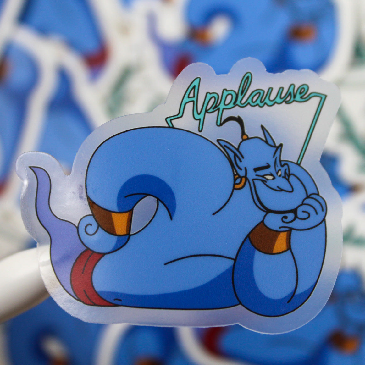 Applause Genie Clear Sticker