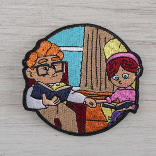 Adventure Couple Holding Hands Iron on Patch