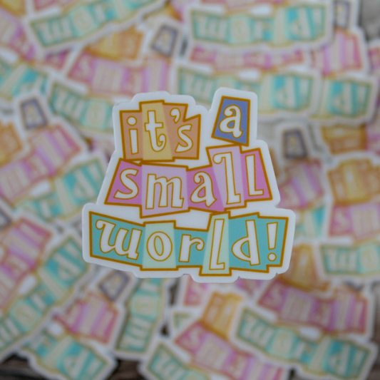 Small World Sign Sticker