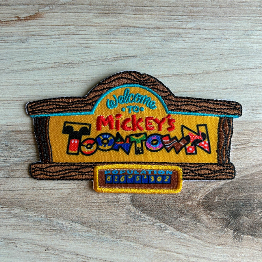 Toontown Sign Iron on Patch